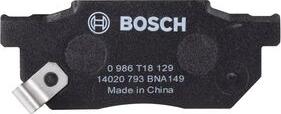 BOSCH 0 986 T18 129 - Bremžu uzliku kompl., Disku bremzes www.autospares.lv