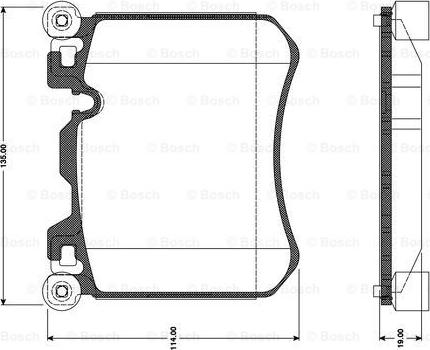 BOSCH 0 986 TB3 099 - Тормозные колодки, дисковые, комплект www.autospares.lv