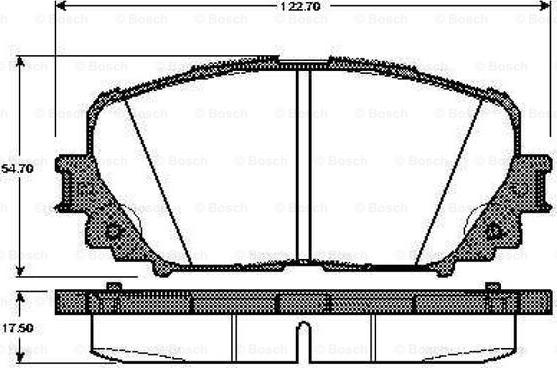 BOSCH 0 986 TB3 006 - Bremžu uzliku kompl., Disku bremzes www.autospares.lv