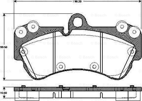 BOSCH 0 986 TB3 074 - Bremžu uzliku kompl., Disku bremzes www.autospares.lv