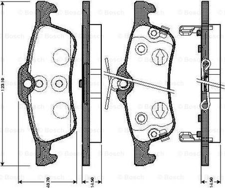 BOSCH 0 986 TB3 073 - Тормозные колодки, дисковые, комплект www.autospares.lv