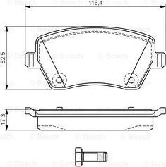 BOSCH 0 986 TB3 159 - Bremžu uzliku kompl., Disku bremzes www.autospares.lv