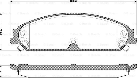 BOSCH 0 986 TB3 119 - Bremžu uzliku kompl., Disku bremzes www.autospares.lv