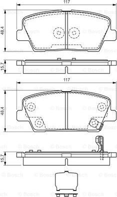 BOSCH 0 986 TB3 189 - Bremžu uzliku kompl., Disku bremzes www.autospares.lv