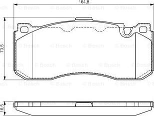 BOSCH 0 986 TB3 181 - Bremžu uzliku kompl., Disku bremzes www.autospares.lv