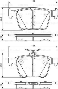 BOSCH 0 986 TB3 176 - Bremžu uzliku kompl., Disku bremzes www.autospares.lv