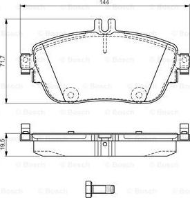 BOSCH 0 986 TB3 170 - Bremžu uzliku kompl., Disku bremzes www.autospares.lv