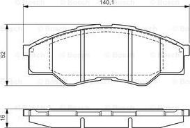 BOSCH 0 986 TB3 173 - Bremžu uzliku kompl., Disku bremzes www.autospares.lv