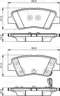 BOSCH 0 986 TB3 204 - Тормозные колодки, дисковые, комплект www.autospares.lv