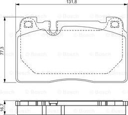 BOSCH 0 986 TB3 212 - Bremžu uzliku kompl., Disku bremzes www.autospares.lv