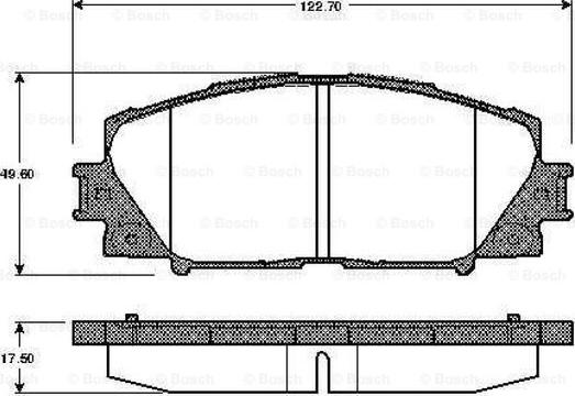 BOSCH 0 986 TB2 940 - Bremžu uzliku kompl., Disku bremzes autospares.lv