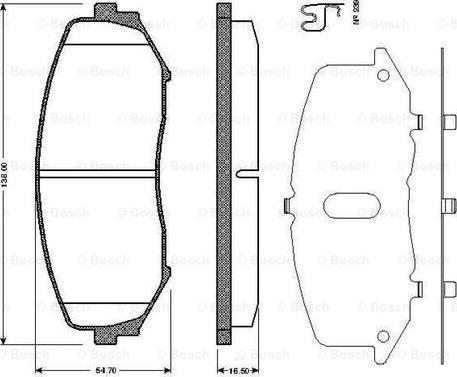 Suzuki 5520065J03000 - Bremžu uzliku kompl., Disku bremzes www.autospares.lv