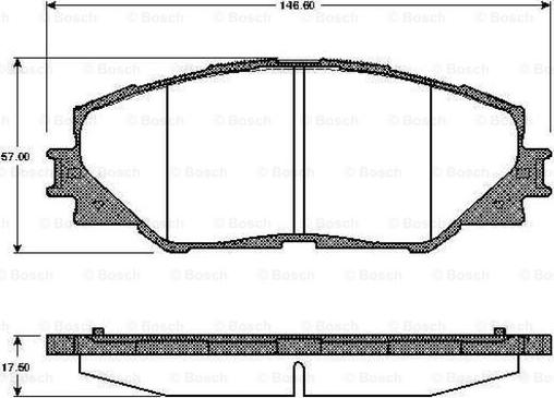 BOSCH 0 986 TB2 942 - Bremžu uzliku kompl., Disku bremzes www.autospares.lv