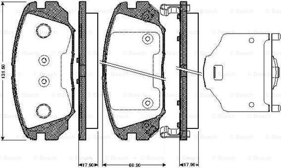 BOSCH 0 986 TB2 933 - Тормозные колодки, дисковые, комплект www.autospares.lv