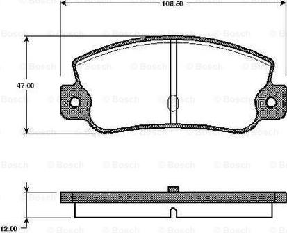 BOSCH 0 986 TB2 481 - Brake Pad Set, disc brake www.autospares.lv