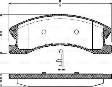 BOSCH 0 986 TB2 439 - Bremžu uzliku kompl., Disku bremzes www.autospares.lv