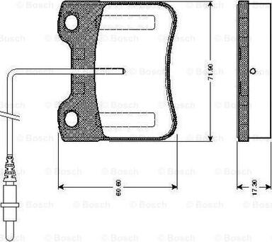 BOSCH 0 986 TB2 582 - Bremžu uzliku kompl., Disku bremzes www.autospares.lv