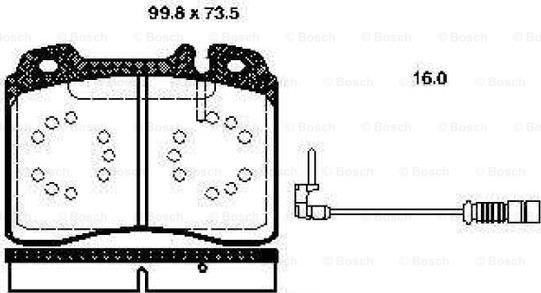 BOSCH 0 986 TB2 663 - Bremžu uzliku kompl., Disku bremzes www.autospares.lv