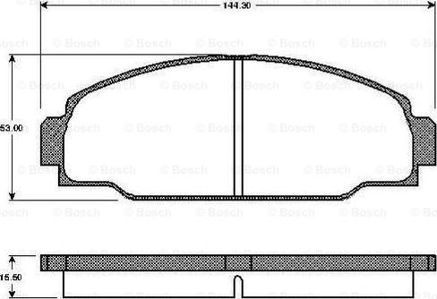 BOSCH 0 986 TB2 601 - Brake Pad Set, disc brake www.autospares.lv