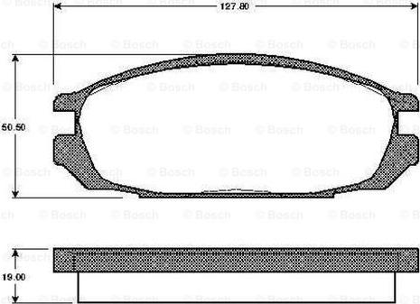 BOSCH 0 986 TB2 616 - Bremžu uzliku kompl., Disku bremzes www.autospares.lv