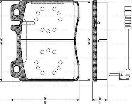 BOSCH 0 986 TB2 687 - Bremžu uzliku kompl., Disku bremzes www.autospares.lv