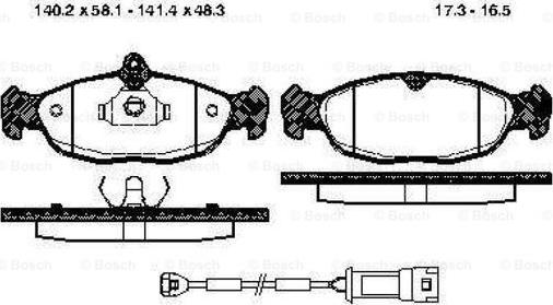 BOSCH 0 986 TB2 679 - Тормозные колодки, дисковые, комплект www.autospares.lv