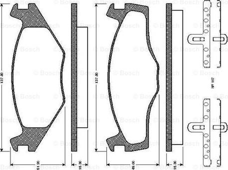 BOSCH 0 986 TB2 089 - Тормозные колодки, дисковые, комплект www.autospares.lv