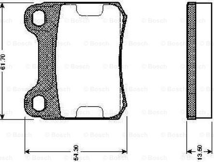 BOSCH 0 986 TB2 084 - Bremžu uzliku kompl., Disku bremzes www.autospares.lv