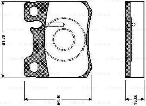 BOSCH 0 986 TB2 085 - Bremžu uzliku kompl., Disku bremzes www.autospares.lv