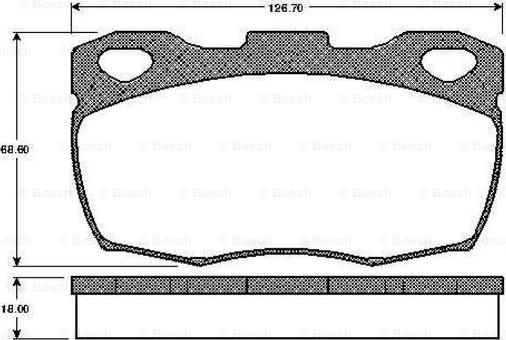 BOSCH 0 986 TB2 148 - Bremžu uzliku kompl., Disku bremzes www.autospares.lv