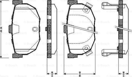 BOSCH 0 986 TB2 162 - Brake Pad Set, disc brake www.autospares.lv