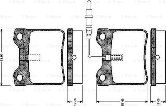 BOSCH 0 986 TB2 177 - Bremžu uzliku kompl., Disku bremzes www.autospares.lv