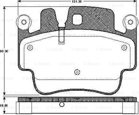 BOSCH 986424681 - Bremžu uzliku kompl., Disku bremzes autospares.lv