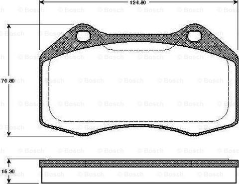 BOSCH 0 986 TB2 885 - Bremžu uzliku kompl., Disku bremzes www.autospares.lv