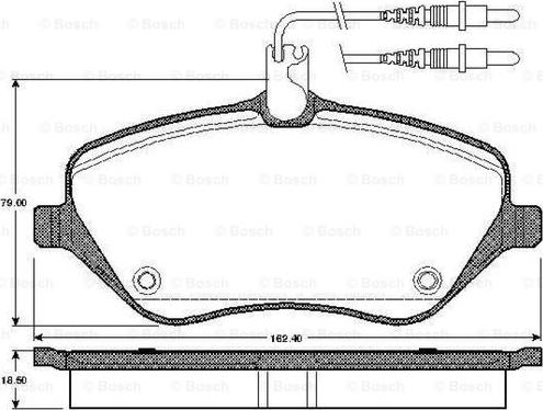 BOSCH 0 986 TB2 880 - Bremžu uzliku kompl., Disku bremzes autospares.lv