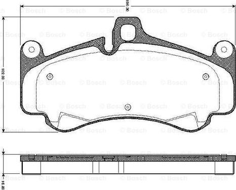 BOSCH 0 986 TB2 872 - Bremžu uzliku kompl., Disku bremzes www.autospares.lv