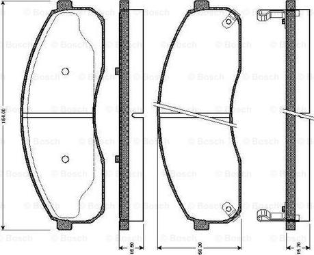 BOSCH 0 986 TB2 395 - Bremžu uzliku kompl., Disku bremzes www.autospares.lv