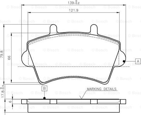 BOSCH 0 986 TB2 392 - Bremžu uzliku kompl., Disku bremzes autospares.lv