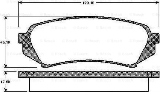 BOSCH 0 986 TB2 347 - Brake Pad Set, disc brake www.autospares.lv