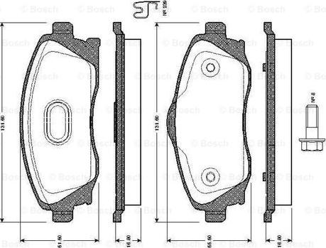 BOSCH 0 986 TB2 380 - Brake Pad Set, disc brake www.autospares.lv