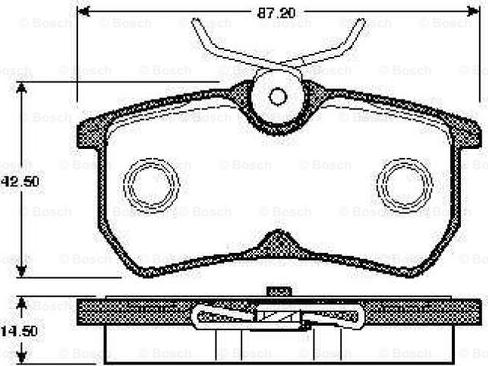 BOSCH 0 986 TB2 339 - Bremžu uzliku kompl., Disku bremzes www.autospares.lv