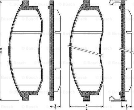 BOSCH 0 986 TB2 293 - Brake Pad Set, disc brake www.autospares.lv