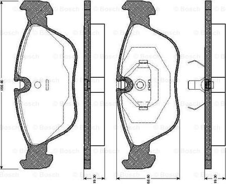 BOSCH 0 986 TB2 248 - Brake Pad Set, disc brake www.autospares.lv