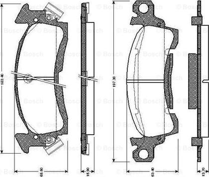 BOSCH 0 986 TB2 269 - Bremžu uzliku kompl., Disku bremzes www.autospares.lv