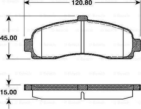 BOSCH 0 986 TB2 239 - Bremžu uzliku kompl., Disku bremzes www.autospares.lv