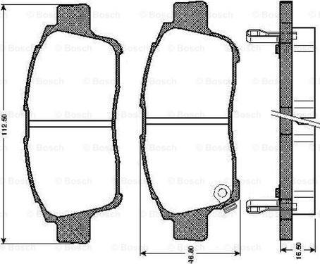 BOSCH 0 986 TB2 791 - Brake Pad Set, disc brake www.autospares.lv