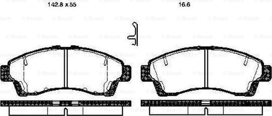 BOSCH 0 986 TB2 759 - Bremžu uzliku kompl., Disku bremzes www.autospares.lv