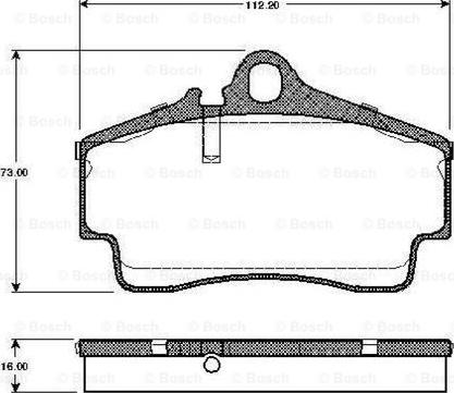 BOSCH 0 986 TB2 765 - Тормозные колодки, дисковые, комплект www.autospares.lv