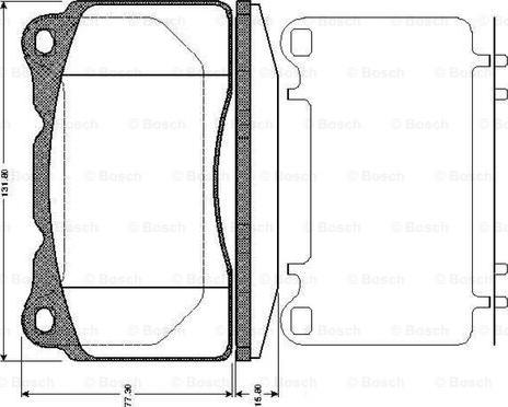 BOSCH 0 986 TB2 770 - Bremžu uzliku kompl., Disku bremzes www.autospares.lv