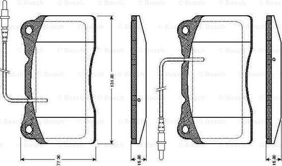 BOSCH 0 986 TB2 771 - Brake Pad Set, disc brake www.autospares.lv